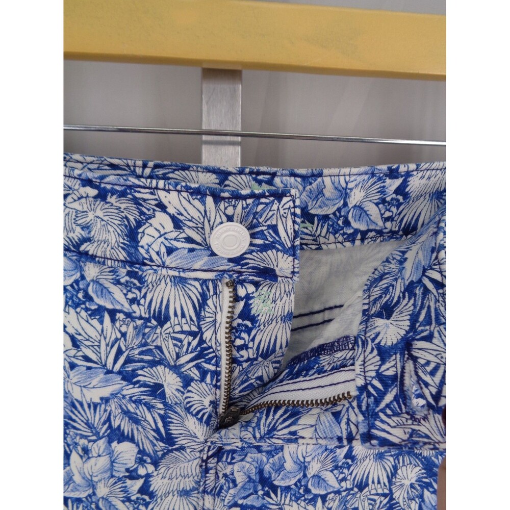 Tommy Bahama Wall of Palms Denim Jean Skirt Size 2 Floral Coastal Tropical - Picture 7 of 10